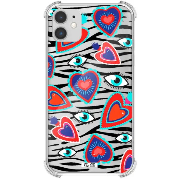 Eye Heart Apple iPhone 11 Clear PC Case