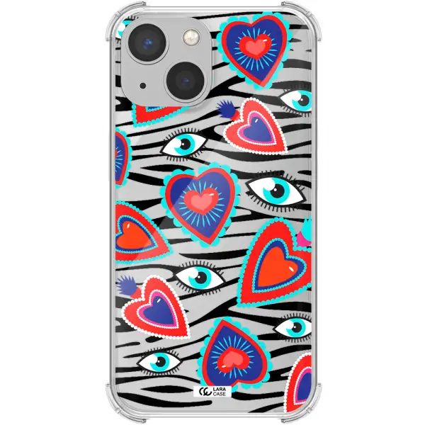 Eye Heart Apple iPhone 13 mini Clear PC Case