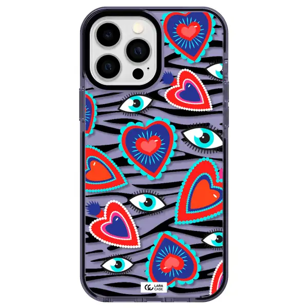 Eye Heart Apple iPhone 13 Pro Max impact Lilac Case