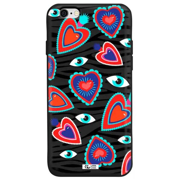 Eye Heart Apple iPhone 6 Silicone black Case