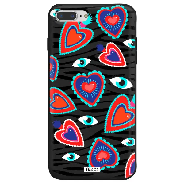 Eye Heart Apple iPhone 7 plus Silicone black Case