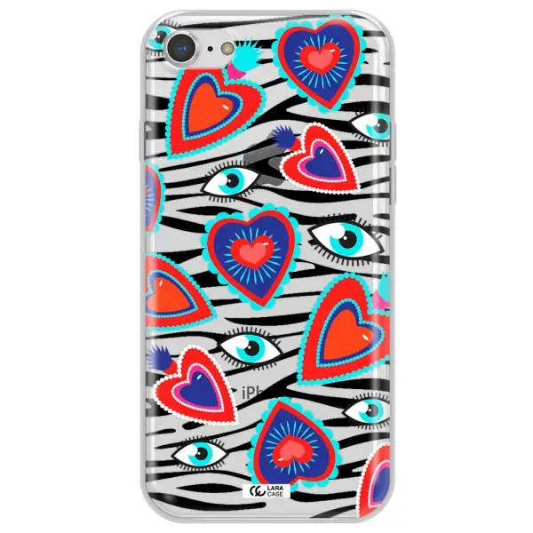 Eye Heart Apple iPhone 8 Clear TPU Case
