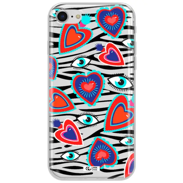 Eye Heart Apple Iphone Se 2020 Clear Tpu Case