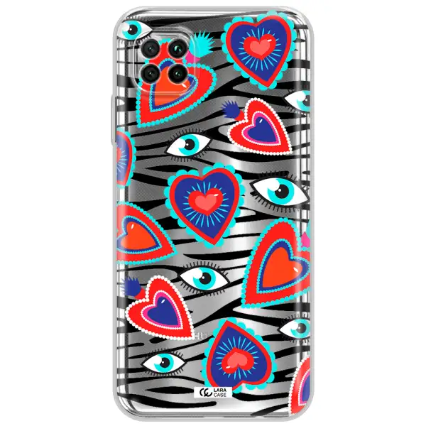 Eye Heart Huawei Nova 7I Clear Tpu Case