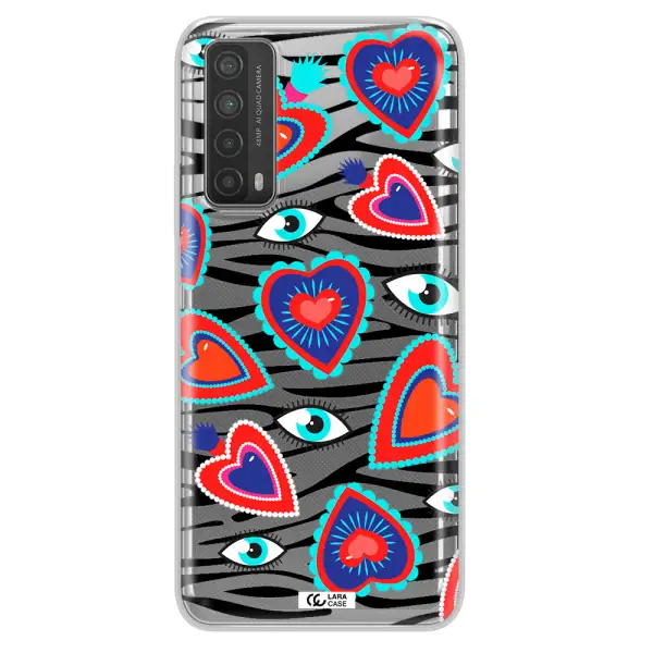 Eye Heart Huawei P Smart 2021 Clear TPU Case