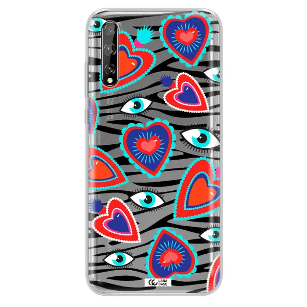 Eye Heart Huawei P Smart S Clear TPU Case