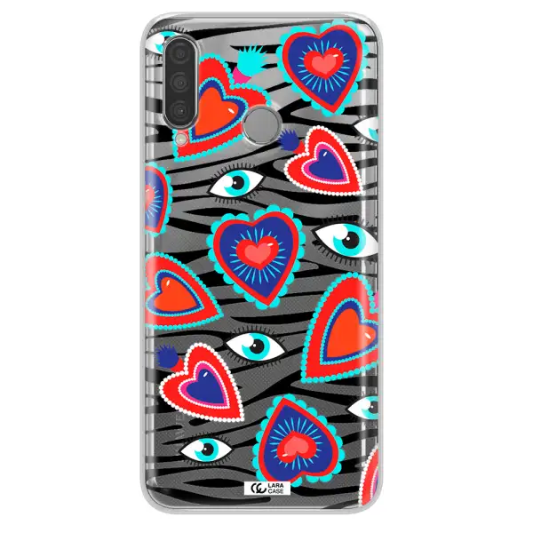 Eye Heart Huawei P30 Lite Clear TPU Case