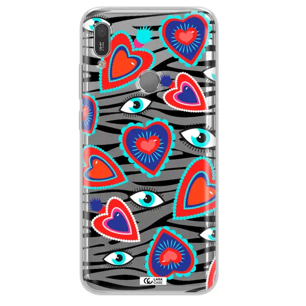 Eye Heart Huawei Y6 2019 Clear TPU Case