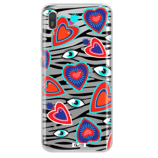Eye Heart Huawei Y6 Pro 2019 Clear TPU Case