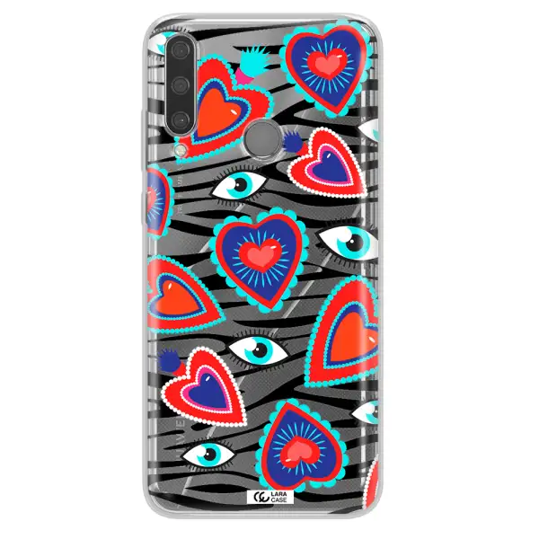 Eye Heart Huawei Y6P Clear TPU Case