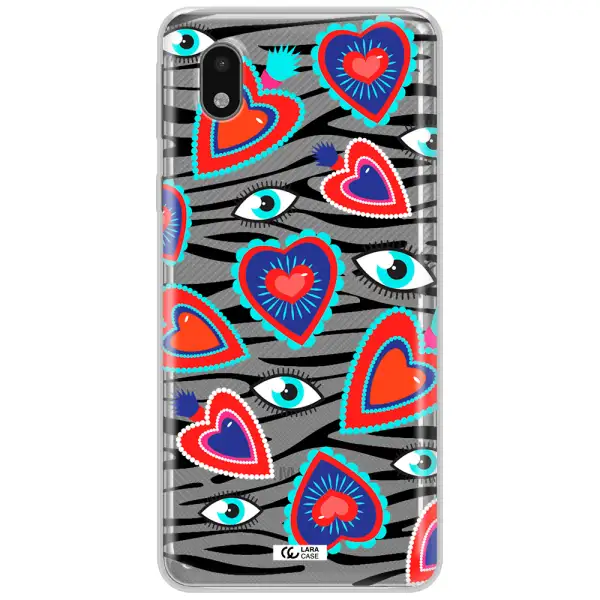 Eye Heart Samsung A01 Core Clear Tpu Case