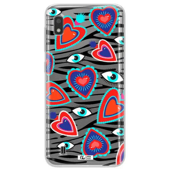 Eye Heart Samsung A10 Clear TPU Case