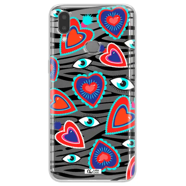 Eye Heart Samsung A10S Clear TPU Case