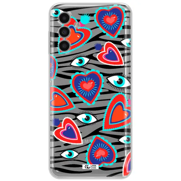 Eye Heart Samsung A13 5G Clear Tpu Case