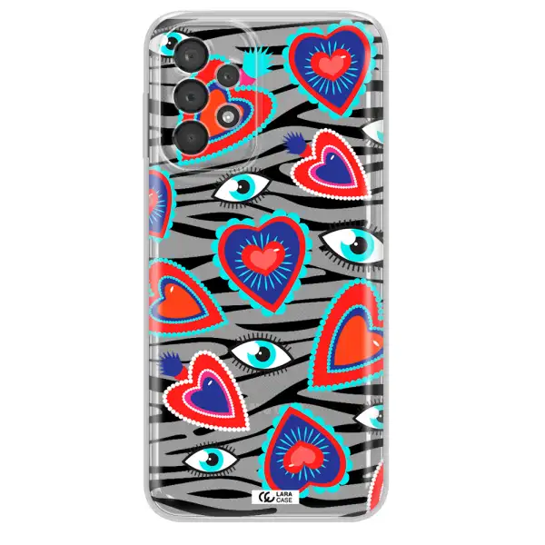 Eye Heart Samsung A23 5G Clear Tpu Case