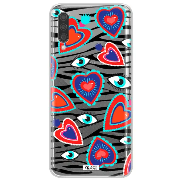 Eye Heart Samsung A30S Clear TPU Case