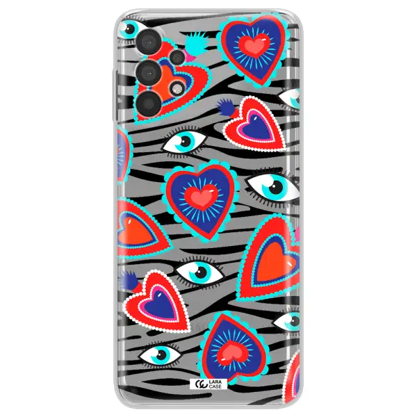 Eye Heart Samsung A32 4G Clear Tpu Case