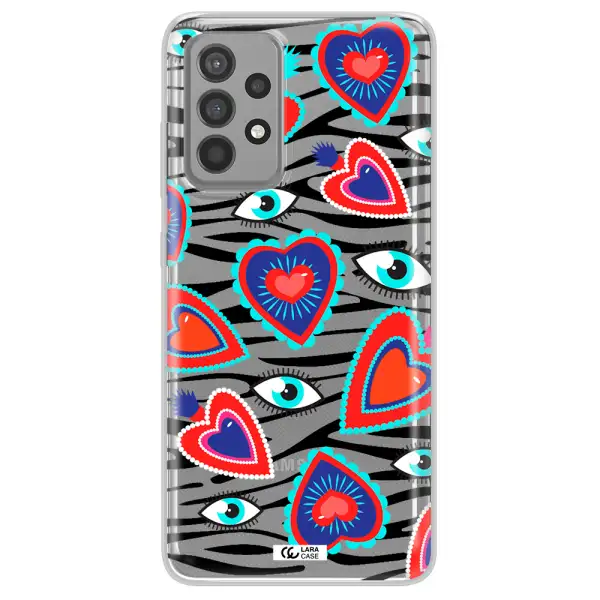 Eye Heart Samsung A52 Clear TPU Case