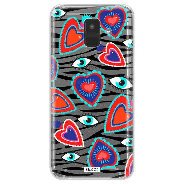 Eye Heart Samsung A6 Clear TPU Case