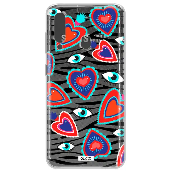 Eye Heart Samsung A60 Clear TPU Case