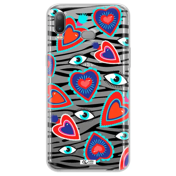 Eye Heart Samsung A6S Clear TPU Case