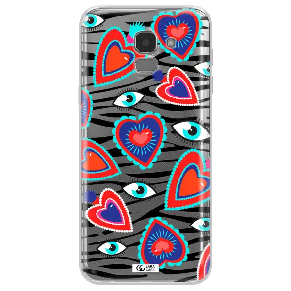 Eye Heart Samsung J6 Clear TPU Case