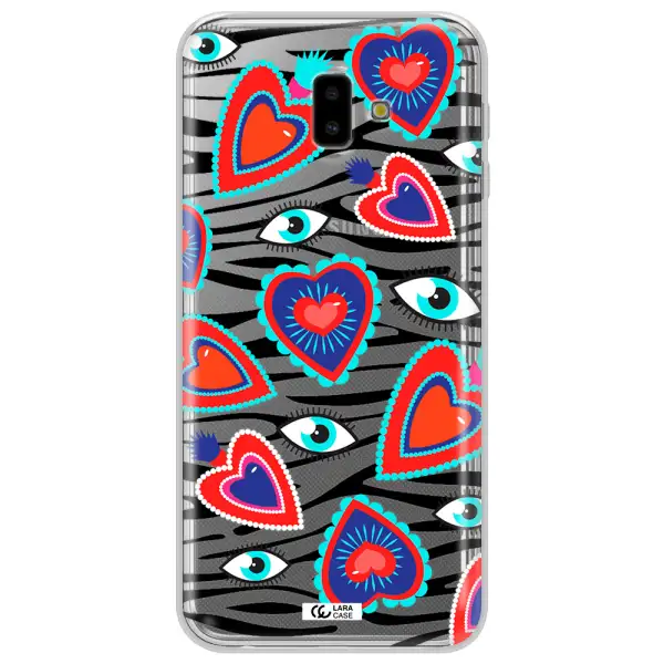Eye Heart Samsung J6 Plus Clear TPU Case