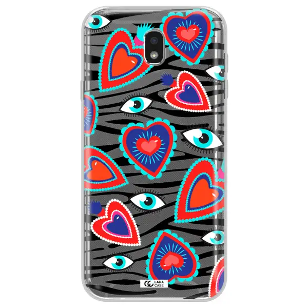 Eye Heart Samsung J7 Pro Clear TPU Case
