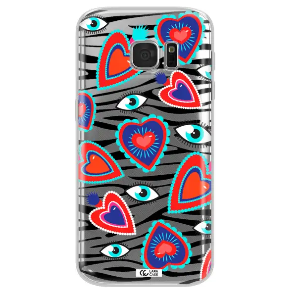Eye Heart Samsung S 7 Clear TPU Case