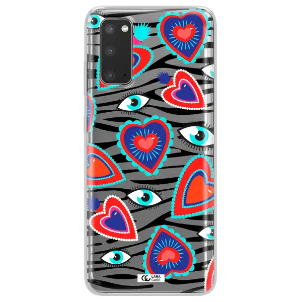 Eye Heart Samsung S20 Clear TPU Case