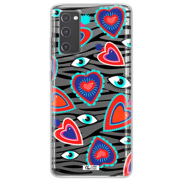 Eye Heart Samsung S20 Fe Clear TPU Case