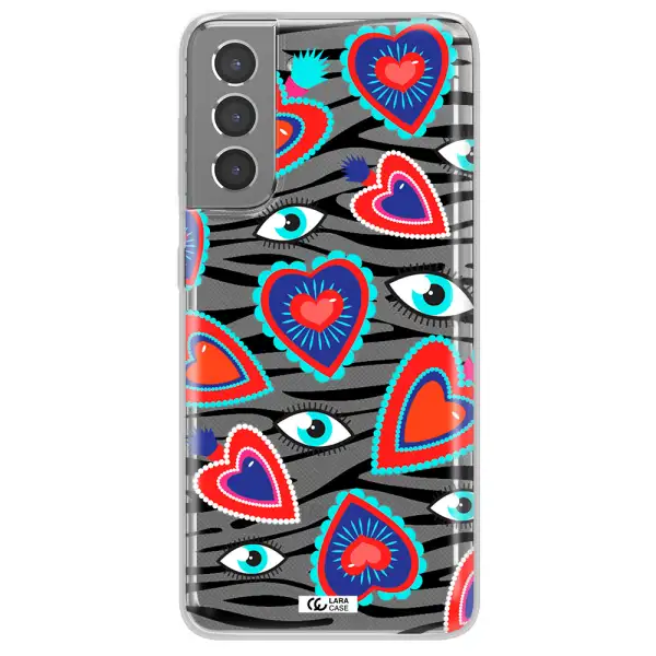 Eye Heart Samsung S21 Clear TPU Case