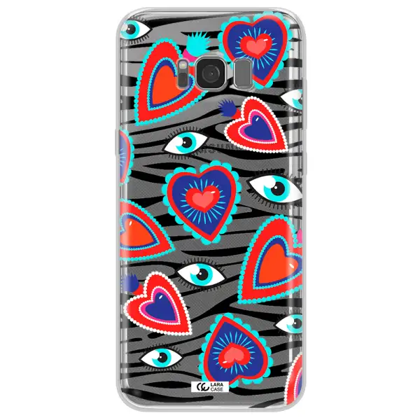 Eye Heart Samsung S8 Plus Clear TPU Case
