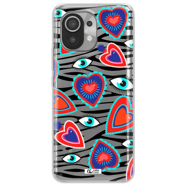 Eye Heart Xiaomi Mi 11 Clear TPU Case