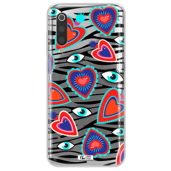 Eye Heart Xiaomi Mi 9 Clear TPU Case
