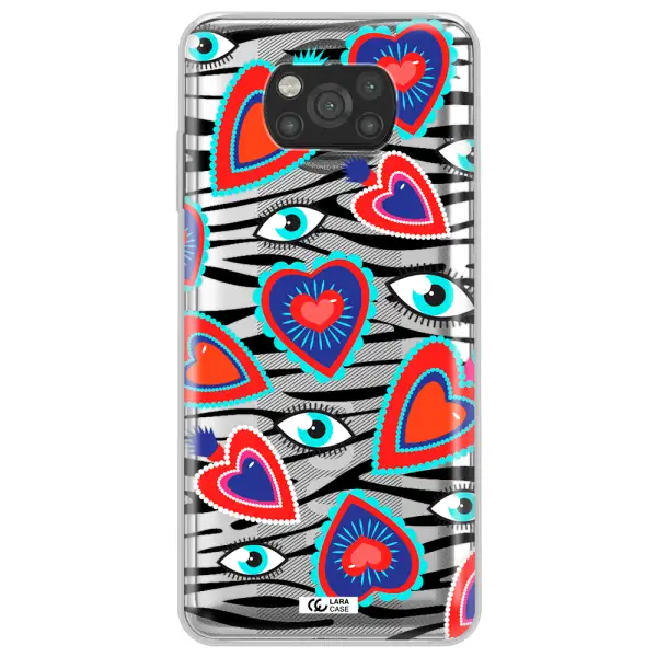 Eye Heart Xiaomi Poco X3 Clear TPU Case