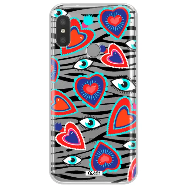 Eye Heart Xiaomi Redmi 6 Pro Clear TPU Case