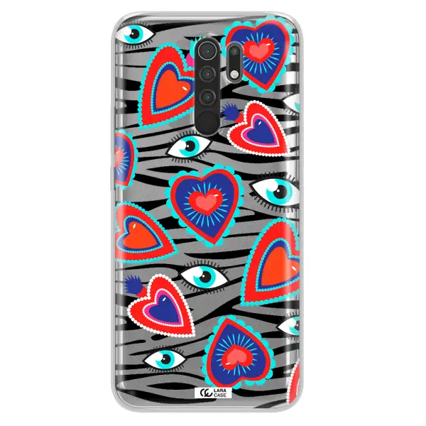 Eye Heart Xiaomi Redmi 9 Clear TPU Case