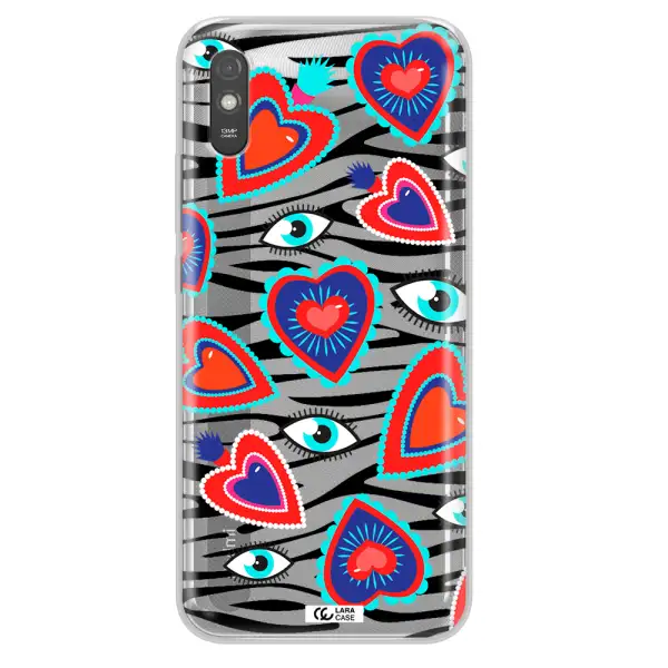 Eye Heart Xiaomi Redmi 9A Clear TPU Case