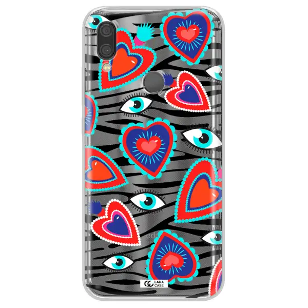 Eye Heart Xiaomi Redmi Note 7 Clear TPU Case