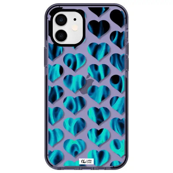 Heart Flame Apple iPhone 11 impact Lilac Case