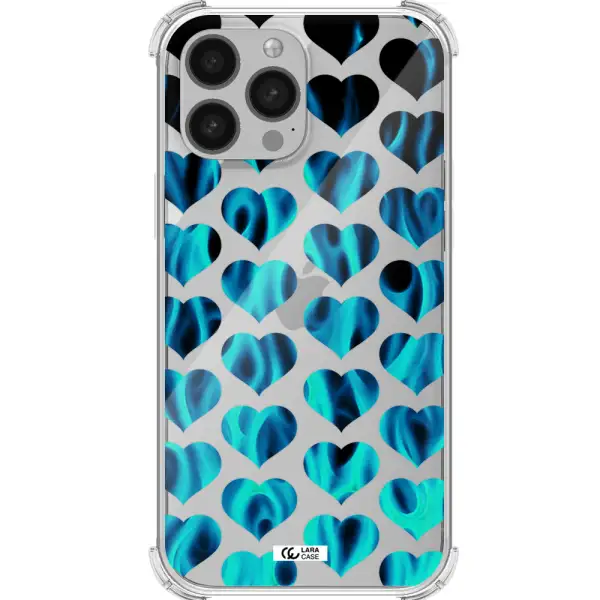 Heart Flame Apple iPhone 13 Pro Max Clear PC Case