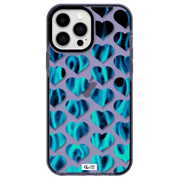 Heart Flame Apple iPhone 13 Pro Max impact Lilac Case