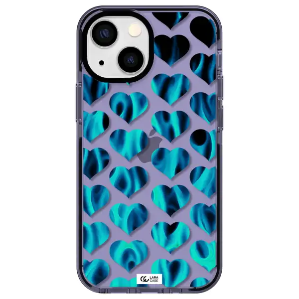 Heart Flame Apple iPhone 15 Plus impact Lilac Case
