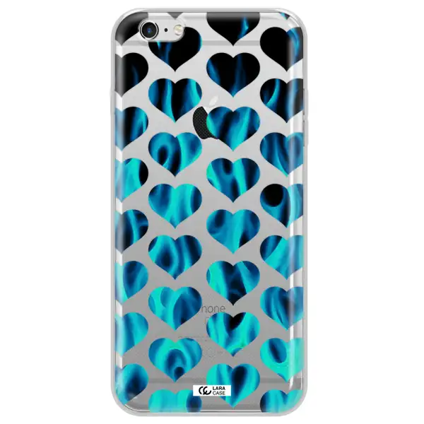 Heart Flame Apple iPhone 6S Clear TPU Case