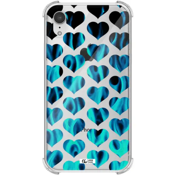 Heart Flame Apple iPhone XR Clear PC Case