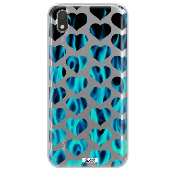 Heart Flame Huawei Honor 8S Clear TPU Case