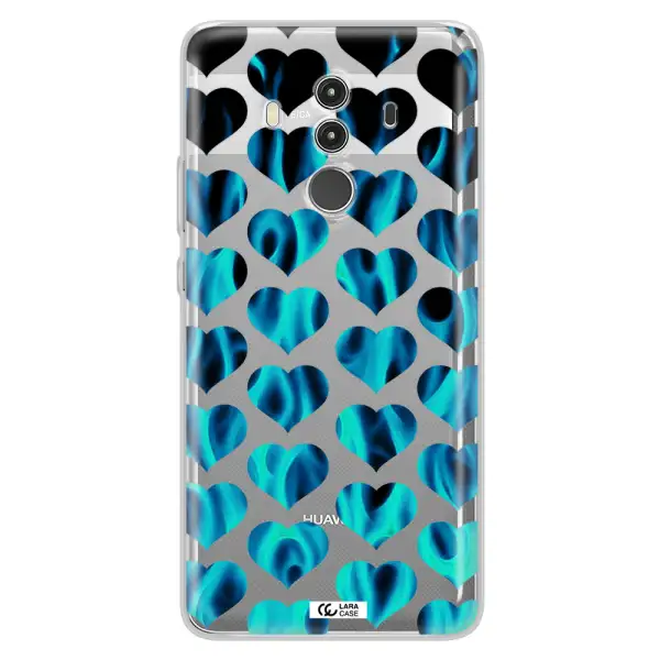 Heart Flame Huawei Mate 10 Clear TPU Case