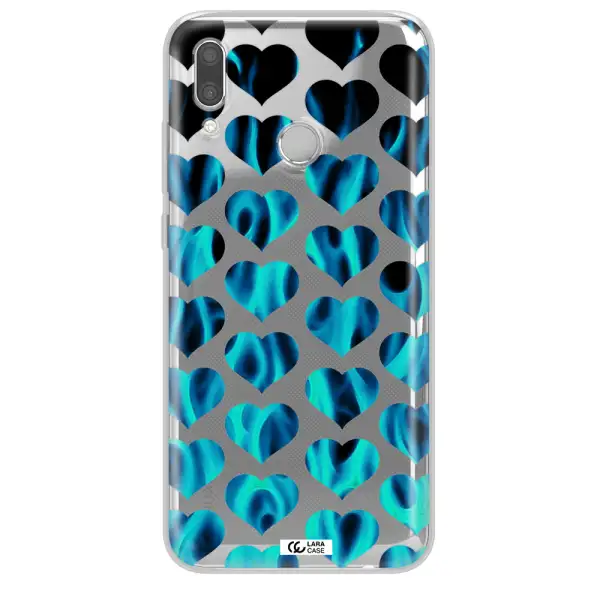 Heart Flame Huawei P Smart 2019 Clear TPU Case