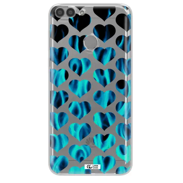 Heart Flame Huawei P Smart Clear TPU Case